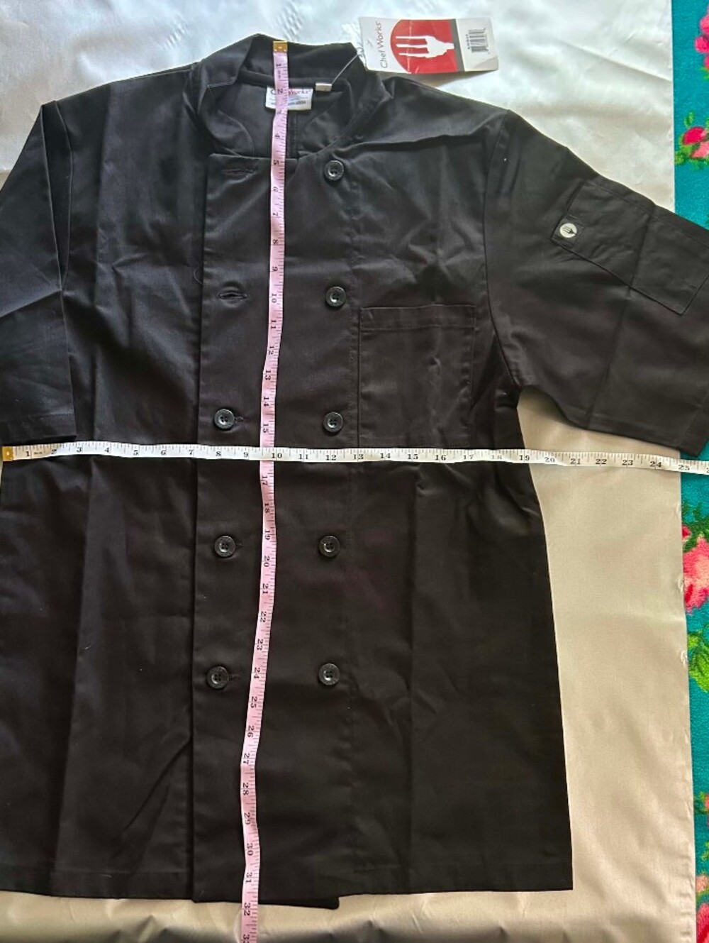 Men's Black Performance Chef Jacket - Double-Breasted